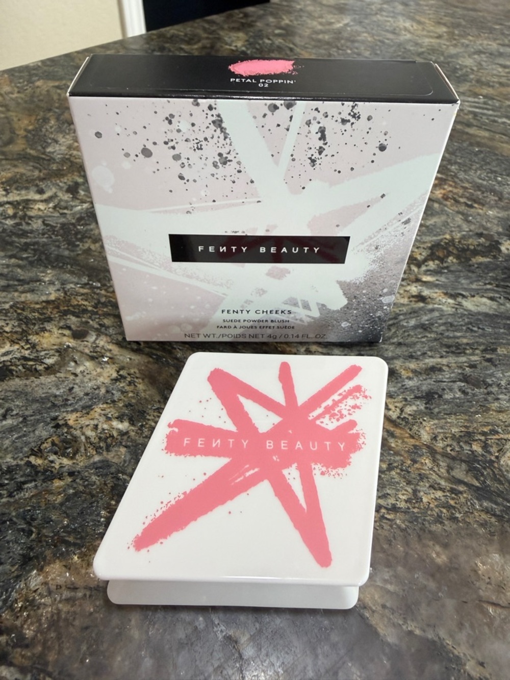 Fenty Beauty Cheeks Suede Powder Blush Petal Poppin 02 NIB Full Size Pink Matte - Picture 9 of 10